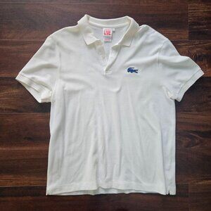 Lacoste Shirt Mens 7 Big Croc Gator White Golf Tennis Preppy Polo